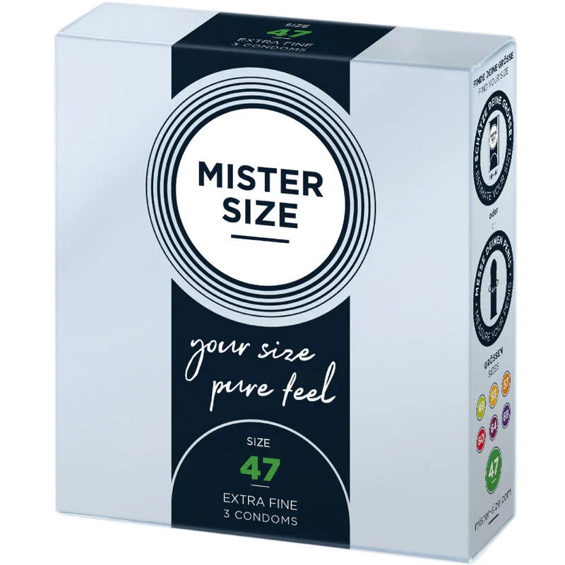 MISTER SIZE - PRESERVATIVOS TALLA XS 47 MM (3 UNIDADES) - Nuvica