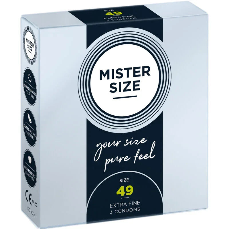 MISTER SIZE - PRESERVATIVOS TALLA S 49 MM (3 UNIDADES) - Nuvica