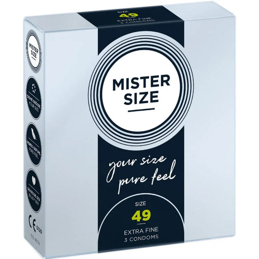 MISTER SIZE - PRESERVATIVOS TALLA S 49 MM (3 UNIDADES) - Nuvica