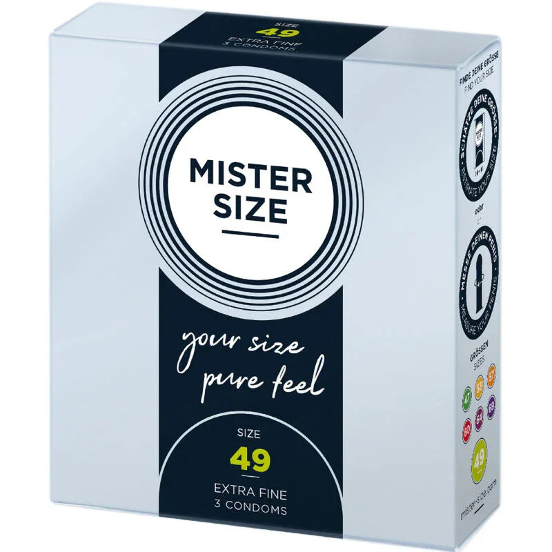 MISTER SIZE - PRESERVATIVOS TALLA S 49 MM (3 UNIDADES) - Nuvica