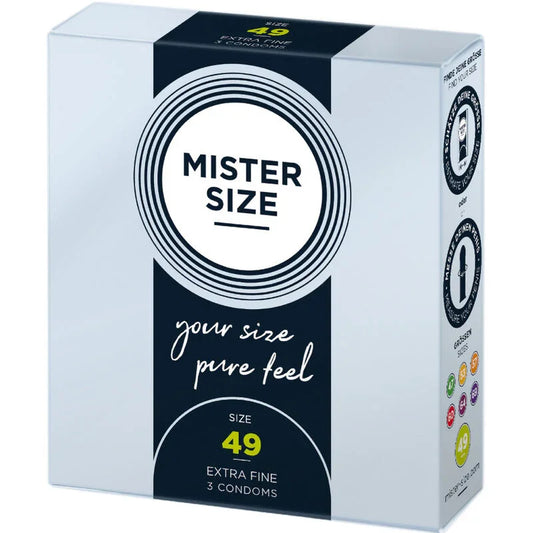 MISTER SIZE - PRESERVATIVOS TALLA S 49 MM (3 UNIDADES) - Nuvica