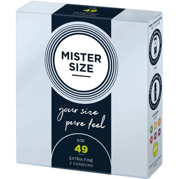 MISTER SIZE - PRESERVATIVOS TALLA S 49 MM (3 UNIDADES) - Nuvica