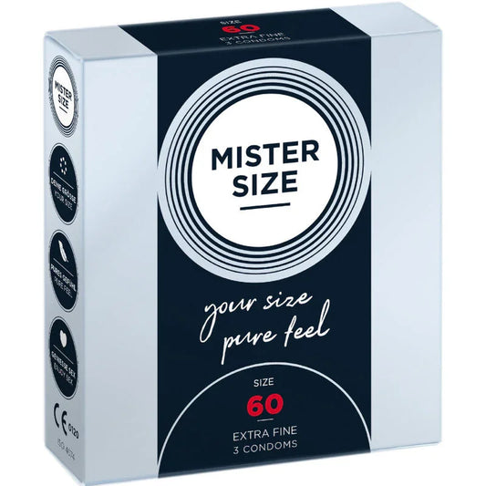 MISTER SIZE - PRESERVATIVOS TALLA XL 60 MM (3 UNIDADES) - Nuvica