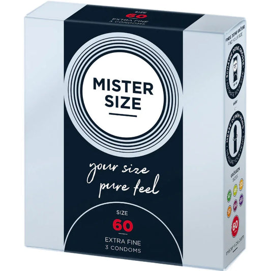 MISTER SIZE - PRESERVATIVOS TALLA XL 60 MM (3 UNIDADES) - Nuvica