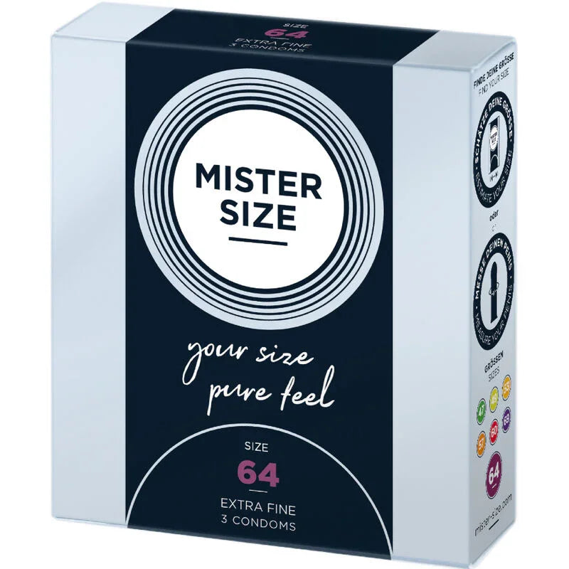 MISTER SIZE - PRESERVATIVOS TALLA XXL 64 MM (3 UNIDADES) - Nuvica