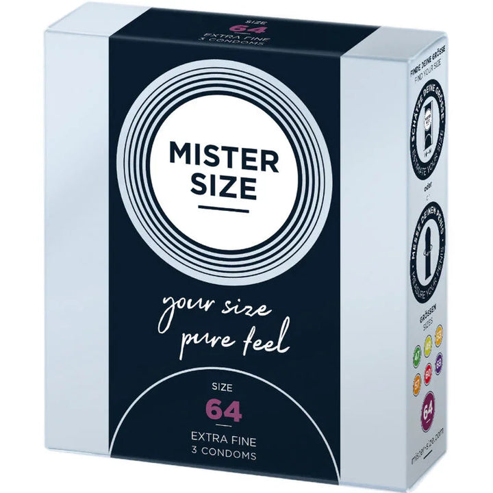 MISTER SIZE - PRESERVATIVOS TALLA XXL 64 MM (3 UNIDADES) - Nuvica