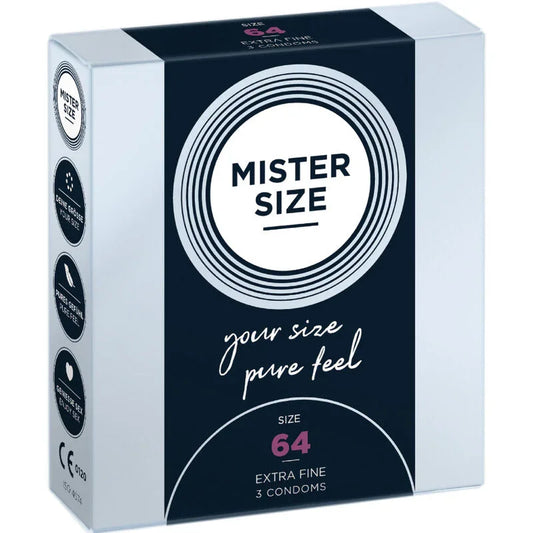 MISTER SIZE - PRESERVATIVOS TALLA XXL 64 MM (3 UNIDADES) - Nuvica