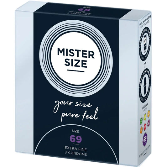 MISTER SIZE - PRESERVATIVOS TALLA XXXL 69 MM (3 UNIDADES) - Nuvica