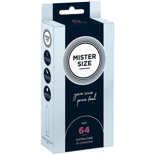 MISTER SIZE - PRESERVATIVOS TALLA XXL 64 MM (10 UNIDADES) - Nuvica