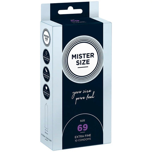 MISTER SIZE - PRESERVATIVOS TALLA XXXL 69 MM (10 UNIDADES) - Nuvica