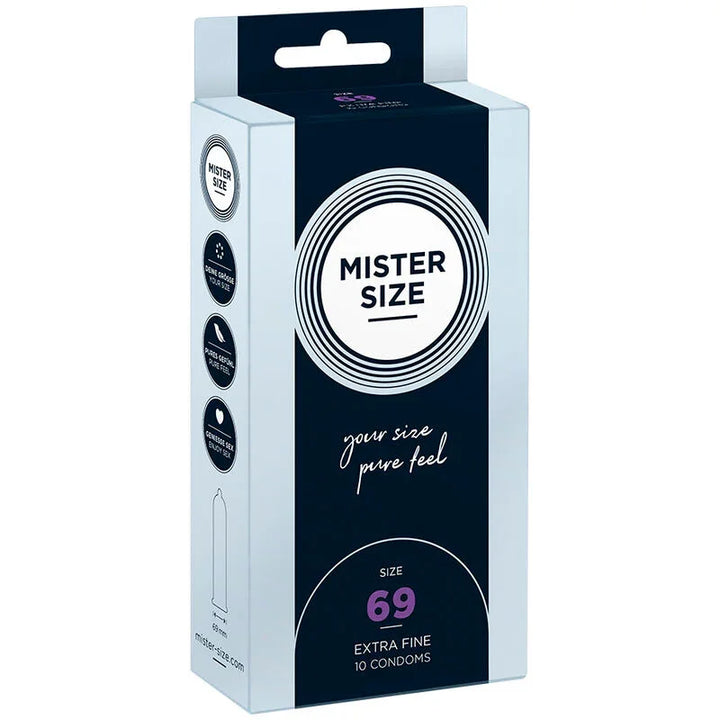 MISTER SIZE - PRESERVATIVOS TALLA XXXL 69 MM (10 UNIDADES) - Nuvica