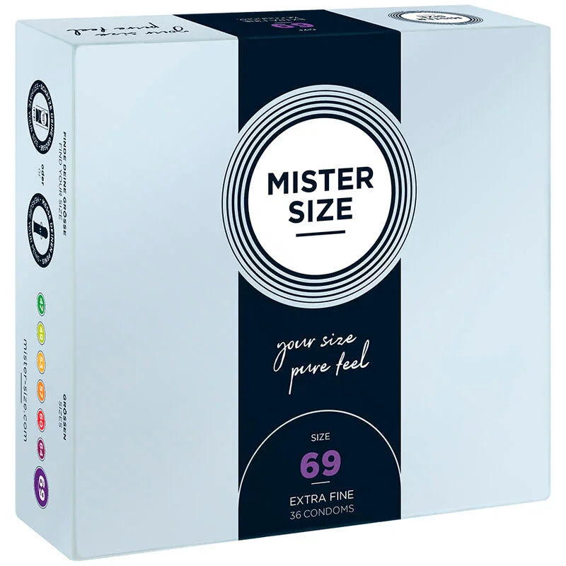 MISTER SIZE - PRESERVATIVOS TALLA XXXL 69 MM (36 UNIDADES) - Nuvica