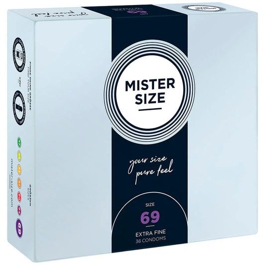 MISTER SIZE - PRESERVATIVOS TALLA XXXL 69 MM (36 UNIDADES) - Nuvica