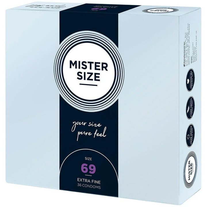 MISTER SIZE - PRESERVATIVOS TALLA XXXL 69 MM (36 UNIDADES) - Nuvica