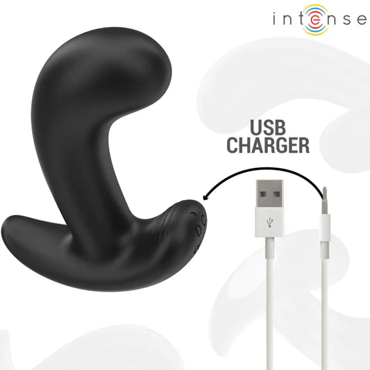 INTENSE - CHANDLER PLUG ANAL 10 VIBRACIONES NEGRO CONTROL REMOTO - Nuvica