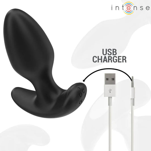 INTENSE - JOEY PLUG ANAL 10 VIBRACIONES NEGRO CONTROL REMOTO - Nuvica