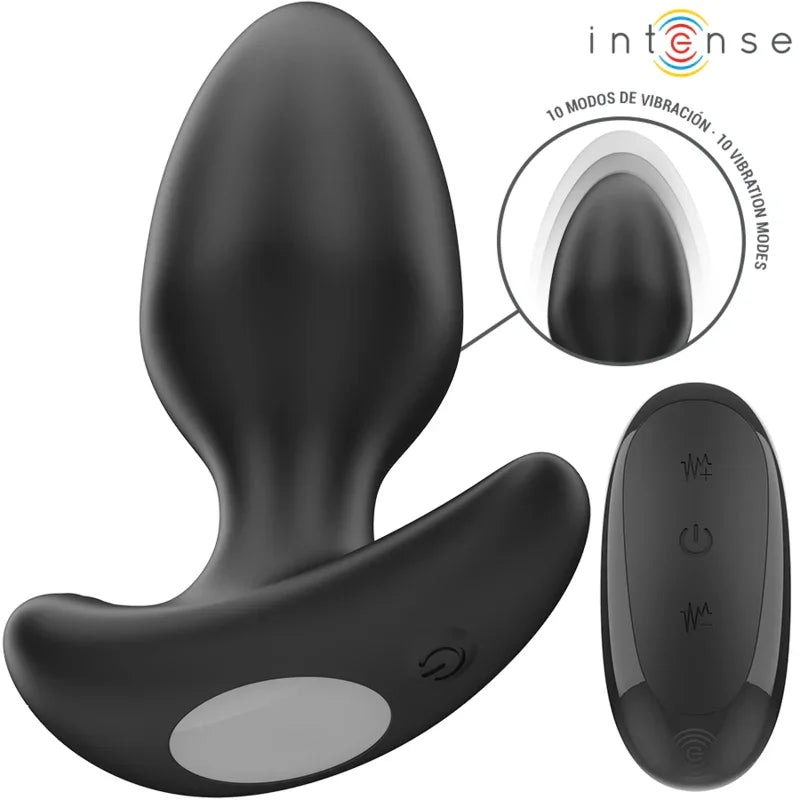INTENSE - JOEY PLUG ANAL 10 VIBRACIONES NEGRO CONTROL REMOTO - Nuvica