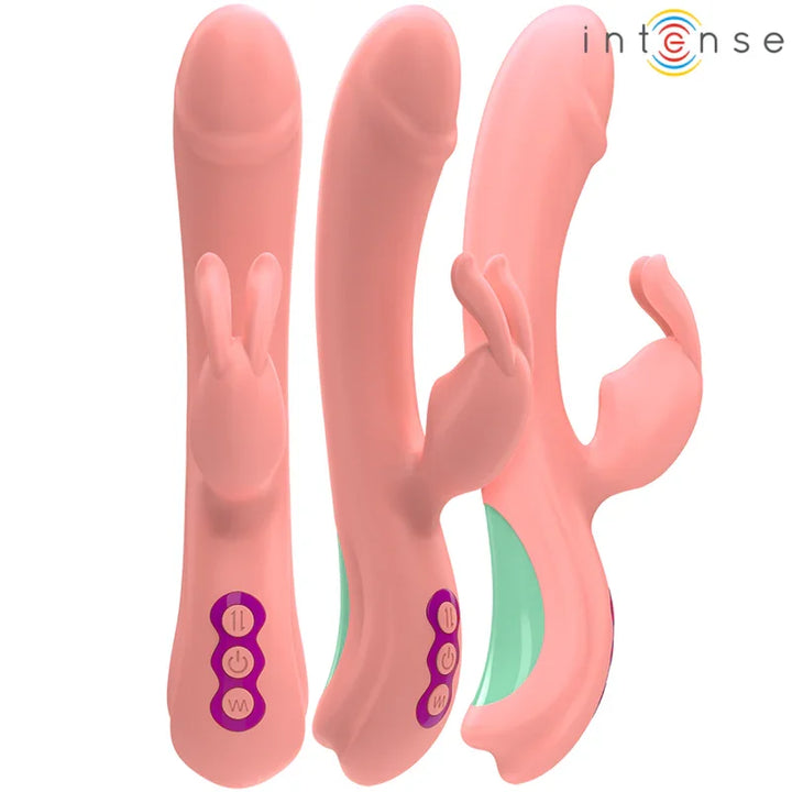INTENSE - RACHEL VIBRADOR RABBIT 5 VIBRACIONES ROSA - Nuvica