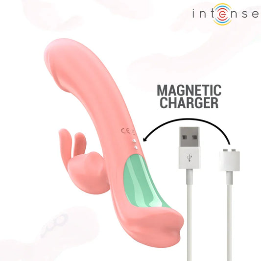 INTENSE - RACHEL VIBRADOR RABBIT 5 VIBRACIONES ROSA - Nuvica