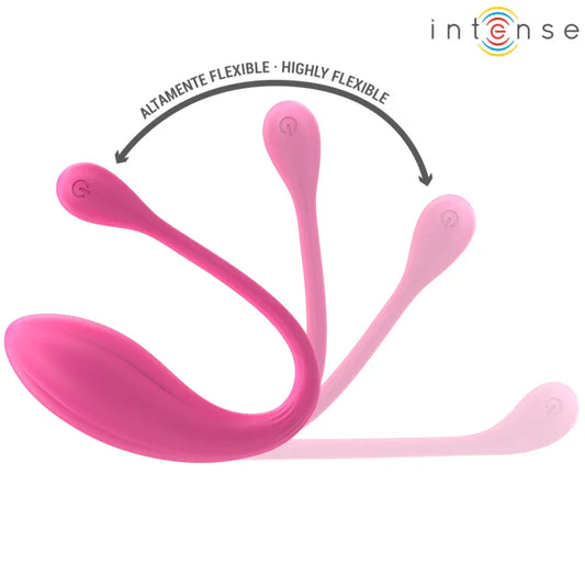 INTENSE - JANICE VIBRADOR U DOBLE ESTIMULACIÓN 10 VIBRACIONES ROSA CONTROL REMOTO - Nuvica