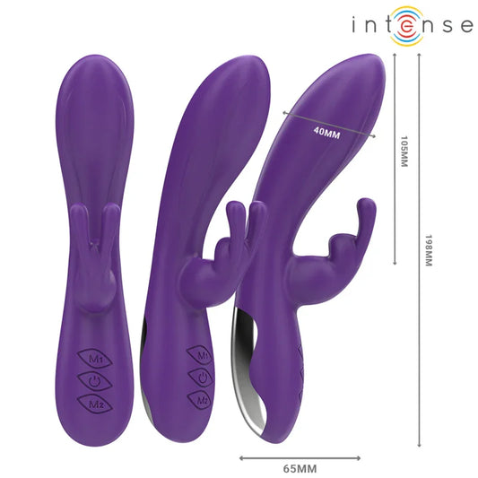 INTENSE - RANDALL VIBRADOR RABBIT 10 VIBRACIONES MORADO - Nuvica