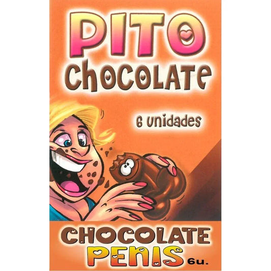 DIABLO PICANTE - CAJA 6 CHOCOLATINAS FORMA PENE - Nuvica