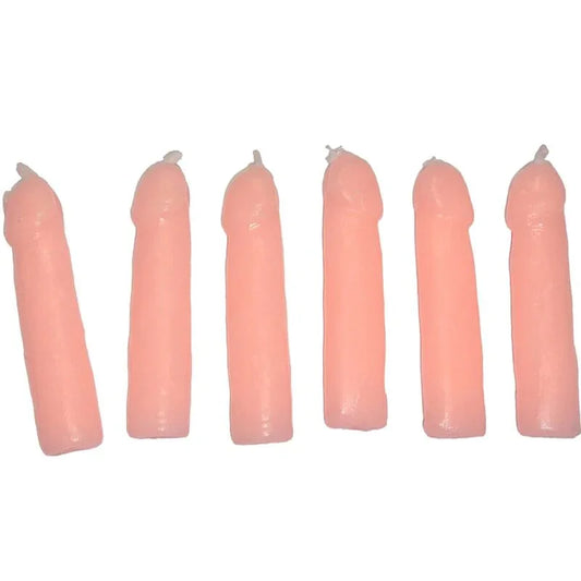 DIABLO PICANTE - 6 VELAS FORMA PENE CARNE - Nuvica