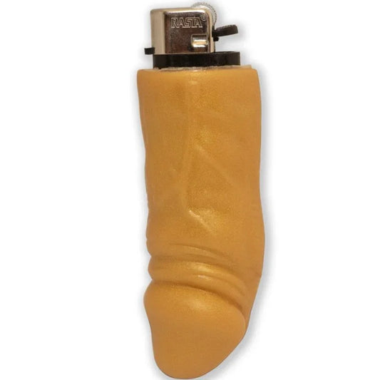 DIABLO PICANTE - MECHERO RECARGABLE FORMA PENE DORADO - Nuvica