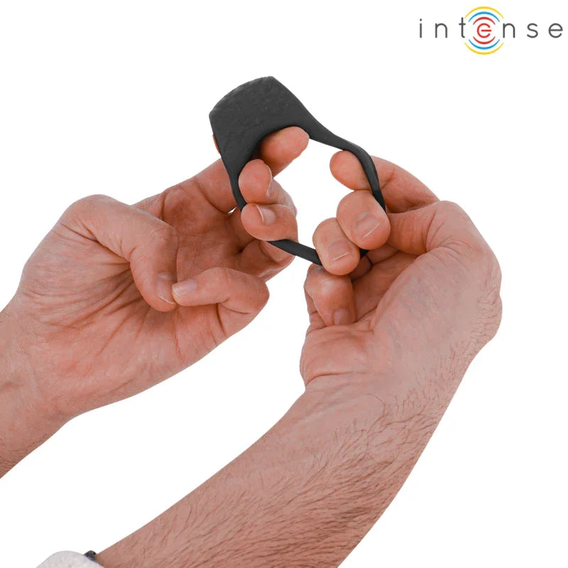 INTENSE - CLOVER ANILLO VIBRADOR PENE 10 VIBRACIONES NEGRO - Nuvica