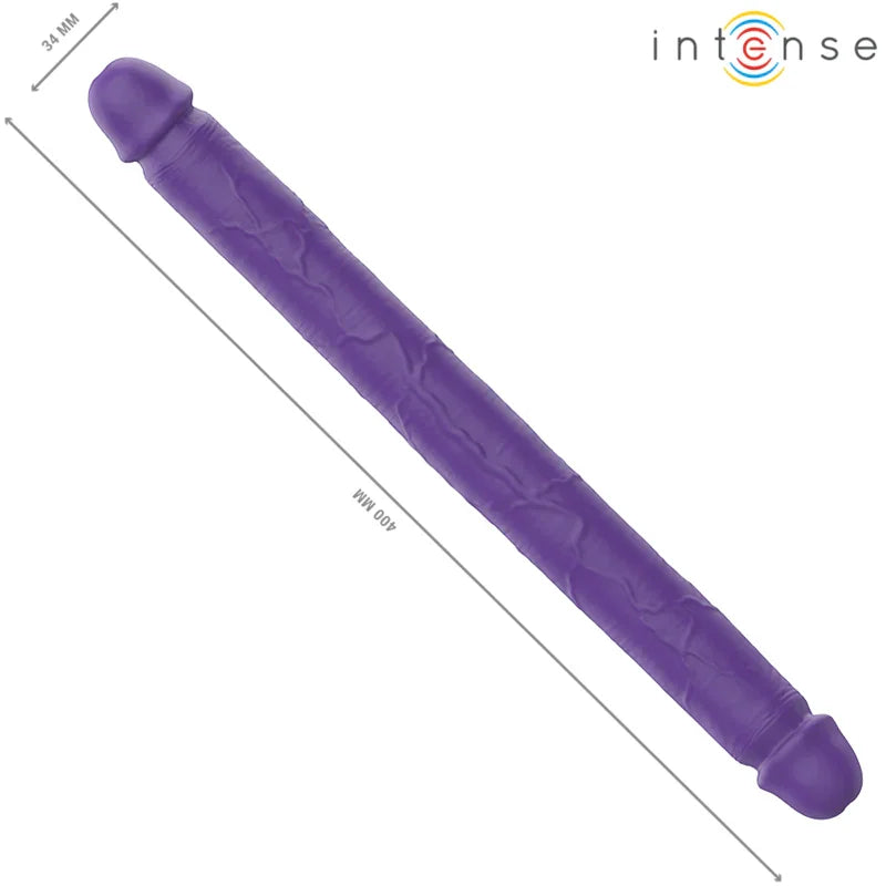INTENSE - GUNTER DILDO DOBLE VIBRADOR 40 CM MORADO CONTROL REMOTO - Nuvica