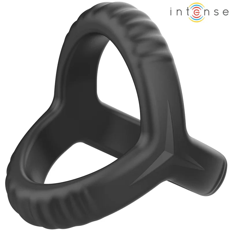 INTENSE - CARSON ANILLO DOBLE PARA PENE SILICONA NEGRO MODELO 4 - Nuvica