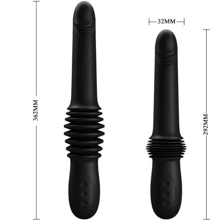 PRETTY LOVE - PAZUZU VIBRADOR 3 MODOS DE EMPUJE NEGRO - Nuvica