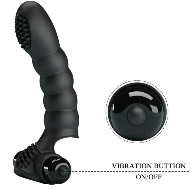 PRETTY LOVE - ALEXANDER VIBRADOR DE DEDO 10 VIBRACIONES NEGRO - Nuvica