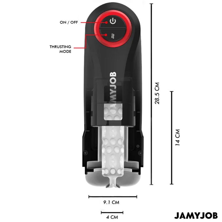 JAMYJOB - GRAVITY MASTURBADOR VAGINA AUTOMÁTICO 5 MODOS DE EMPUJE Y EFECTO SONIDO - Nuvica
