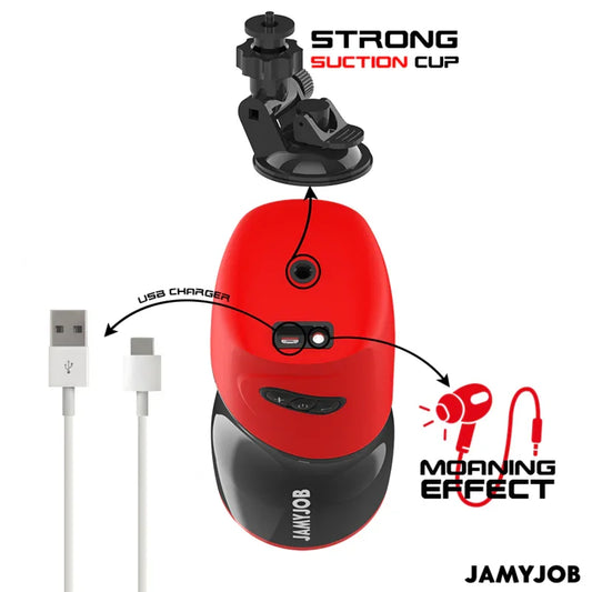 JAMYJOB - XPEED MASTURBADOR VAGINA AUTOMÁTICO 5 MODOS DE EMPUJE Y EFECTO SONIDO - Nuvica