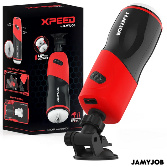 JAMYJOB - XPEED MASTURBADOR VAGINA AUTOMÁTICO 5 MODOS DE EMPUJE Y EFECTO SONIDO - Nuvica