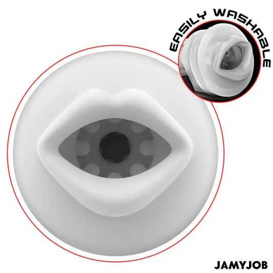 JAMYJOB - MEGABITE MASTURBADOR BOCA AUTOMTICO 5 MODOS ONDAS ESTIMULADORAS Y VIBRACIÓN - Nuvica