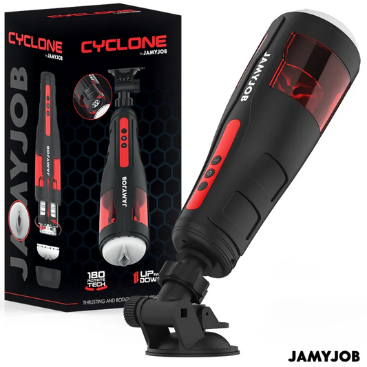 JAMYJOB - CYCLONE MASTURBADOR VAGINA AUTOMÁTICO 10 MODOS ROTACIÓN Y EMPUJE - Nuvica