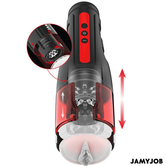 JAMYJOB - CYCLONE MASTURBADOR VAGINA AUTOMÁTICO 10 MODOS ROTACIÓN Y EMPUJE - Nuvica