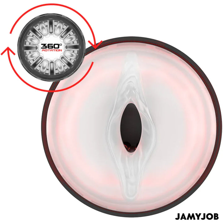 JAMYJOB - CYCLONE MASTURBADOR VAGINA AUTOMÁTICO 10 MODOS ROTACIÓN Y EMPUJE - Nuvica