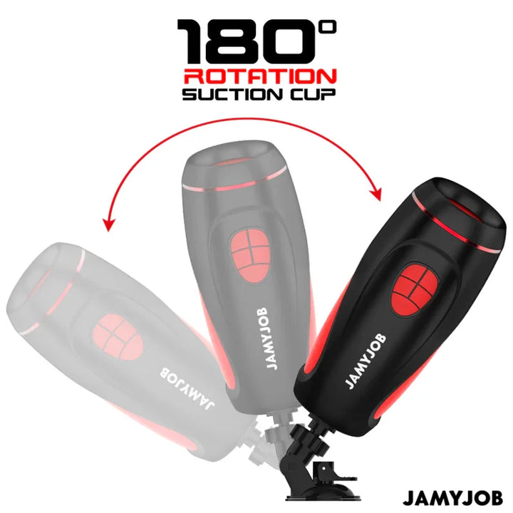 JAMYJOB - PYSTON BASE MASTURBADOR AUTOMÁTICO CON DILDO CONTROL REMOTO - Nuvica
