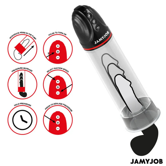 JAMYJOB - XPAND BOMBA AUTOMÁTICA 3 NIVELES DE ONDAS ESTIMULADORAS GRIS - Nuvica