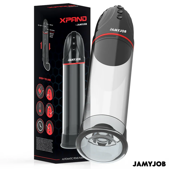 JAMYJOB - XPAND BOMBA AUTOMÁTICA 3 NIVELES DE ONDAS ESTIMULADORAS GRIS - Nuvica