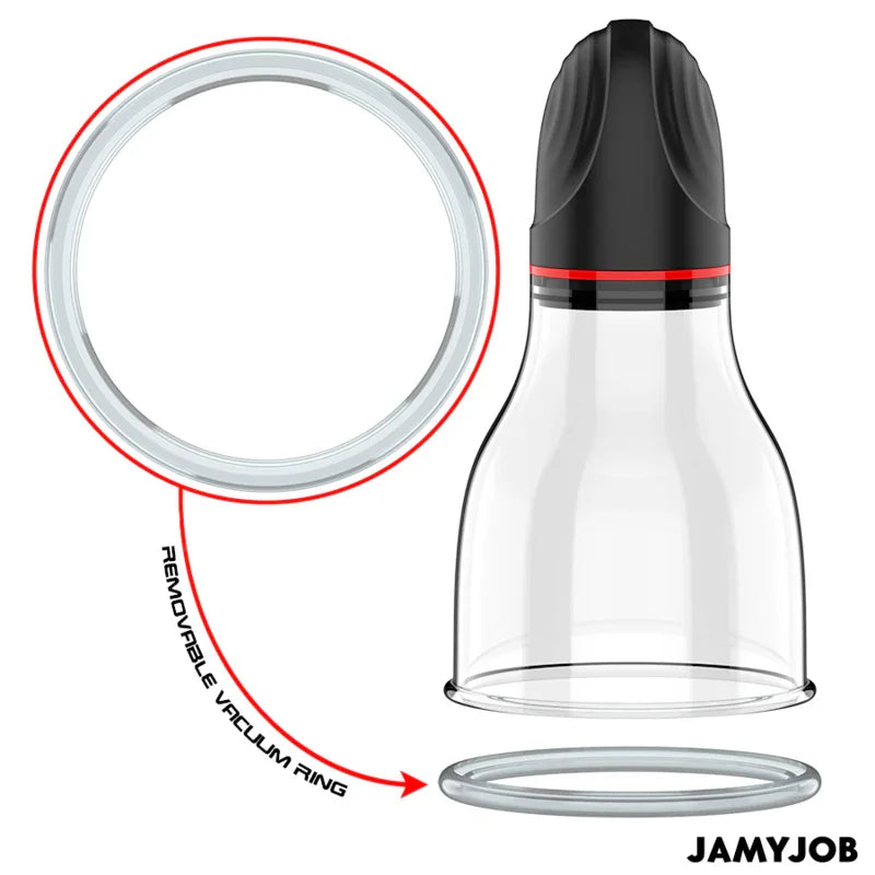 JAMYJOB - XPAND LITE BOMBA AUTOMTICA DE TESTÍCULOS 3 NIVELES DE ONDAS ESTIMULADORAS GRIS - Nuvica