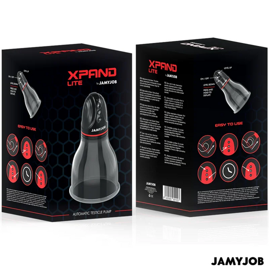 JAMYJOB - XPAND LITE BOMBA AUTOMTICA DE TESTÍCULOS 3 NIVELES DE ONDAS ESTIMULADORAS GRIS - Nuvica
