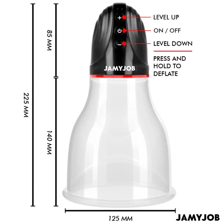 JAMYJOB - XPAND LITE BOMBA AUTOMTICA DE TESTÍCULOS 3 NIVELES DE ONDAS ESTIMULADORAS GRIS - Nuvica