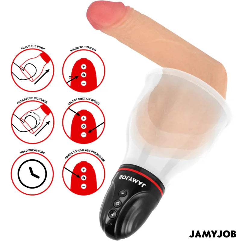 JAMYJOB - XPAND LITE BOMBA AUTOMTICA DE TESTÍCULOS 3 NIVELES DE ONDAS ESTIMULADORAS GRIS - Nuvica