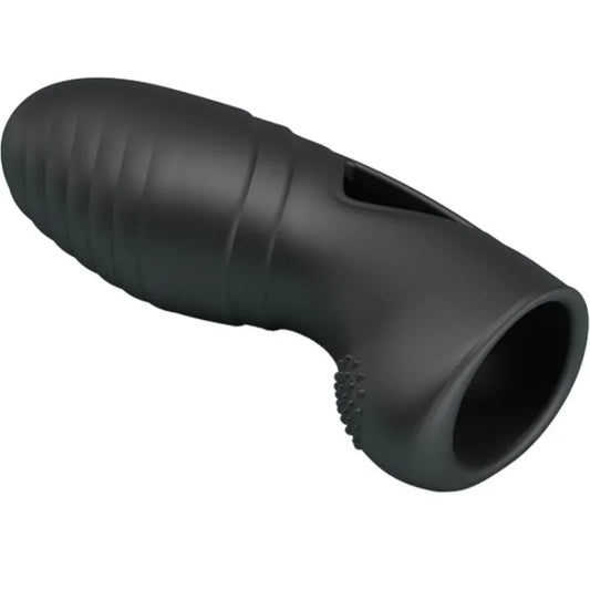 PRETTY LOVE - ALAN VIBRADOR DE DEDO SILICONA NEGRO - Nuvica