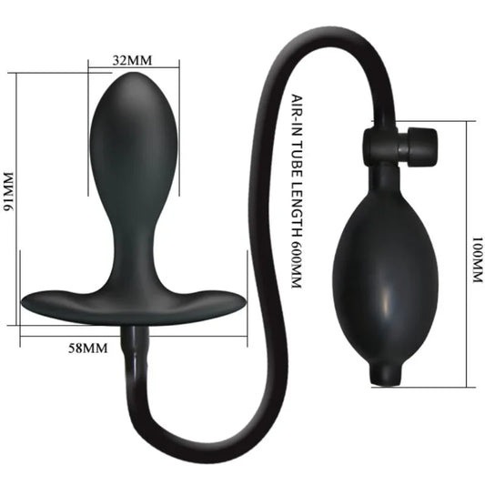 PRETTY LOVE - PLUG ANAL INFLABLE NEGRO - Nuvica