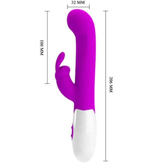 PRETTY LOVE - CENTAUR VIBRADOR RABBIT 30 MODOS DE VIBRACIÓN MORADO - Nuvica